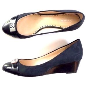 Coach - Black Meryl Signature Wedge